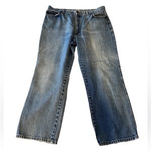 VTG Chic by H.I.S Stone Washed Denim Mom Jeans High Waist Straight Leg Size 38